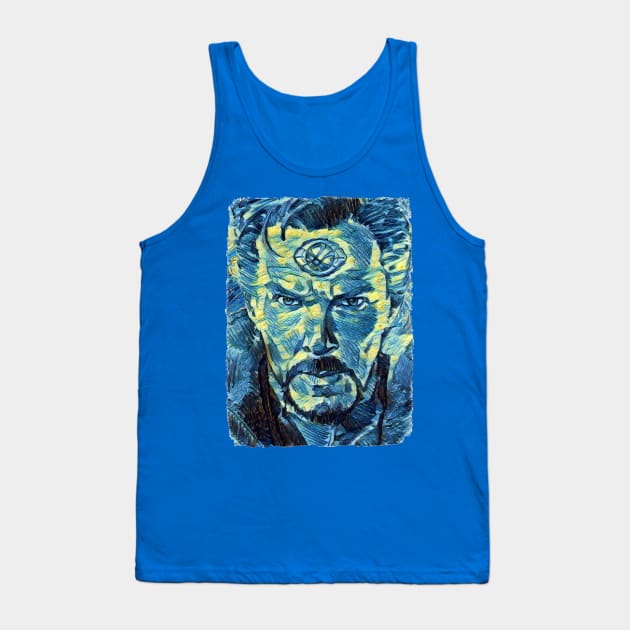 Dr Strange Van Gogh Style Tank Top by todos